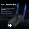 Wi-Fi Finders USB Wifi Adapter 1300Mbps RTL8812BU Dual Band for PC Black Ethernet Wi-Fi Dongle External Antenna Wi Fi Receiver Network Card 230731