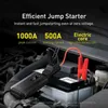 Banche di alimentazione per telefoni cellulari Baseus Car Jump Starter 10000mah 1000A Avviatore di emergenza portatile Power Bank 12V Auto Booster Dispositivo di avviamento Batteria per auto L230731