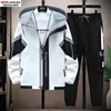 Wolf Warriors Shijia Spring och Autumn New Thin Thin Hooded Jacket Men's Fashion Casual Jacket Men's Two-Piece Set Men