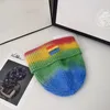 Cappelli lavorati a maglia di lana sfumati classici Uomo e donna Nuovo commercio estero Cappello lavorato a maglia invernale misto lana arcobaleno Caldo cappello lavorato a maglia Cappelli Beanie