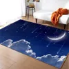 Carpets Romantic Stars Carpet For Living Room Galaxy Space Parlor Area Rug Memory Kids Bedroom Rug Bathroom Mat Entrance Doormat R230728