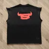 Men's T Shirts Sleeveless 555555 Cut Shirt Men Women Quality Oversized Young Thug T-shirt Spiderweb Tees