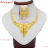 Adixyn Dubai Nappa Collana Orecchini Set Gioielli Per Le Donne Ragazza Colore Oro Africano Etiope India Gioielli Festa Nuziale N11214235J