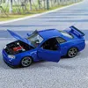 سيارات Diecast Model Welly 124 Nissan Skyline Ares GTR R34 Diecasts Toy Metal Metal Toy Model Collection High Simulation Collection Kids X0731