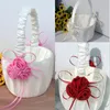 Flower Girl Kosze na wesele Favours Basket Druhna Akcesoria 275h