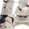 Pantalons pour hommes, plus la taille 6XL Pantalon cargo pour hommes Pantalon de sport tactique extérieur multi-poches Militaire Imperméable Séchage rapide Élastique Randonnée Voyageur Z230731