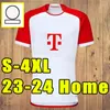 3XL 4XL футбольные майки DE LIGT 23 24 MANE SANE HERNANDEZ BAYERN MUNICH GNABRY GORETZKA MULLER DAVIES KIMMICH футбольная рубашка 2023 2024, версия игрока для фанатов, мужчины, дети