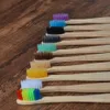 Toothbrush 10PCS Colorful Toothbrush Natural Bamboo Tooth Brush Set Soft Bristle Charcoal Teeth Eco Bamboo Toothbrushes Dental Oral Care 230731