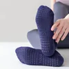 Sportliche Socken, rückenfrei, atmungsaktiv, Baumwolle, Yoga, Damen, Silikon, rutschfest, Pilates, Damen, Fitnessstudio, Fitness, Ballett, Tanz, Sport