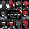 Alcantara Suede Wrapping ABS Gear Shift Knob Cover för Audi A3 A4L A5 A6 A6L A7 Q5 Q5L Q7 S6 S7 Q2L TT TTRS RSQ3 RS3 RS4 RS5 RS62602