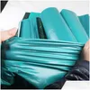 Sacs d'emballage Self-Seal Self-Adhesive Express Couriering Mailing Plastic Bag Envelope Courier Post Postal Mailer Pouch Ship Green Drop Otvcw
