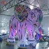 Atividades ao ar livre por atacado 4 m de altura personalizado incrível colorido elefante inflável dos desenhos animados gigante modelo ar estilo para publicidade