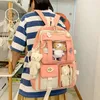 Rugzakken 5 stks Sets Childrens School Rugzak Kawaii Womens Bagpack Boekentas Laptoptas Voor Tieners Meisjes Mochilas Studenten Sac 230729