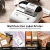 Phomemo M220 labelmaker, 3,14 inch BT thermische labelprinter voor barcode, adres, labeling, mailing, bestandsmaplabels, gebruiksvriendelijk, compatibel met telefoonsPC