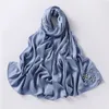 Luxury Rhinestone Satin Long Scarf Hijabs High-Quality Dubai Headscarf Womens Party Turban Shawls Scarves Headwear