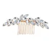 Cristal pente de cabelo brilhante grampos de cabelo casamento espumante strass acessórios de cabelo para noiva mulheres tiara headpiece ornamentos jóia