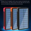 Mobiele Telefoon Power Banks 100000 mAh Solar Power Bank Mini Draagbare Snel Opladen Externe Batterij Voor Iphone14 Hoge Capaciteit Powerbank met LED Zaklamp L230731