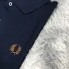 Polo Masculino 23 Wheat FP Manga Curta 40S Fio Duplo Malha de Algodão Tecido Respirável Camisa POLO Bordada 230731