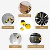 3Pcs Set Electric Scrubber Brush Drill Kit Plastic Round Cleaning For Carpet Glass Car Tires Nylon Brushes 2 3 5 4'' Air265M