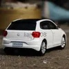 Diecast Model Cars 132 Volkswagen VW Polo Plus Alloy Car Diecasts Toy Vehicles Car Model Sound and Light Pull Back Car Toys For Kids Gifts X0731