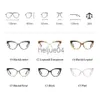 Lenzenvloeistof Frame mimiyou Fashion Cat Eye Bril Frame Vrouwen Luipaard Optische Brillen Lady Brillen Frame Clear UV400 Merk Designer oculos x0731