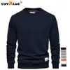 Mannen Hoodies Sweatshirts Covrlge Streetwear Katoen Sweatshirt Casual Effen Kleur Lange Mouw Lente Mannen Kwaliteit Klassieke Heren Kleding 230731