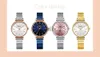 Andere horloges CURREN dameshorloge topmerk luxe blauw vrouwelijk waterdicht klok roestvrij staal Brelet mode eenvoudig damespolshorloge 9081 J230728