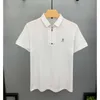 Herrpolos dyxue highend sommar broderad lapel affärspolo skjorta fast färg blixtlås hantverk casual shortsleeved tshirt m4xl 230731