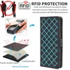 Plånboksläder för Samsung Galaxy Z Fold 4 3 2 Fold3 Fold5 Case Flip Book Credit Card RFID Protection Cover5