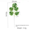 Fleurs décoratives 1 PC plante tropicale feuilles de palmier Faux avec tiges artificielles pour hawaïen Luau fête fournisseurs décor