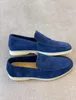 Summer Luxury Scarpe casual da uomo Mocassini LP flat low top suede Oxford in pelle di mucca LorosPiana Mocassini summer walk comfort mocassino suola in gomma flats con box EU35-46