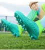 Wysokie top dla dzieci buty piłkarskie młodzież tf ag piłka nożna buty sportowe dla dzieci butów dla dziewcząt butów dziewcząt czerwony granatowy niebieski