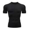 T-shirt sportiva da uomo a maniche corte ad asciugatura rapida Top Running Basket Training Ice Silk Traspirante Mezza manica Fitness Abbigliamento