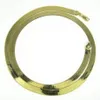 20-24 6mm 10-14 grammi 14k placcato oro giallo catena a spina di pesce collana da uomo da donna270L