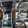 ل Toyota Highlander 2009-2014 لوحة التحكم المركزية الداخلية مقبض الباب 5Dcarbon ألياف ملصقات شارات تصميم السيارة accessorie202w