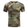 Hommes T-shirts Tactique Militaire Camouflage Chemise Hommes Respirant À Séchage Rapide US Army Combat T-Shirt Outwear Coton