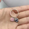 Cluster Rings Original Super Quality Women Ring 2021 Love Ring Fashion Ladies Jewelry Sterling Silver 925 High End Double Heart BL2331