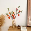 Kwiaty dekoracyjne 62 cm sztuczne 5-fruitowe gałęzie owoców gałęzie dekoracje fortuny tworzące owoce
