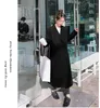Damengrabenmäntel Purpuranzug Halsband Windbrecher 2023 Frühling Herbst Elegant Vintage Loose Korean Black Long Blazer Mantel für Frauen 0605