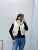 Gilet gonfio da donna con cerniera colletto alla coreana senza maniche da donna moda casual leggero imbottito gilet trapuntato corto cappotto invernale caldo2023