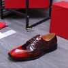 2023 Mens Dress Shoes Moda Casual Couro Genuíno Oxfords Masculino Marca Casamento Formal Business Flats Tamanho 38-44