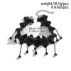 Choker gotycki czarny koronkowy naszyjnik kwiatowy dla kobiet akcesoria na Halloween wodę kropla naszyjniki