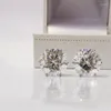 Brincos Huitan Simples 3-10MM Cubic Zircônia Cristal Uso Diário Versátil Para Mulheres Homens Estilo Atemporal Jóias