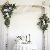 Ghirlande di fiori decorativi Yan Arco artificiale Swag per Boho Wedding Baby Shower Cerimonia Disposizione di ghirlande di fiori Ricevimento Sfondo Decor 230731