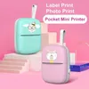 Portable Cartoon Pocket Printer: Print Photos, Labels & Work Plans from Your Mobile Phone with Bluetooth!