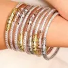 Цвет брака 3pcs/set Light Coffee strinestone Crystal блеск силиконовый браслет Brackling Fashion Jelly Bangles для женщин девочек