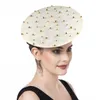 Stingy Brim Chapeaux Fascinator Chapeau Cocktail Tea Party Bandeau Vintage Derby Fascinators pour Costume De Mariage 230729