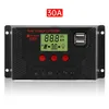 Wyświetl PWM Solar Battery Ochrona Ochrona Inteligentna regulator panelu Kontroler ładowania 10A-30A DC12V 24V 48V ATV Części 275W