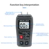 Moisture Meters Digital Wood Moisture Meter EMT01 Professional 0~99.9% Timber Hygrometer Portable Tool LCD Display Timber Damp Detector 230731