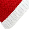 Chapeaux de Père Noël tricotés de Noël pour enfants Toddler White Red Beanie avec Pom Ball Winter Warm Child Mom Xmas Hat